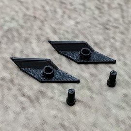 ULEIVA Replacement Power Button 2 x Black Compatible with Garmin Edge 1000 Power Button GPS Bicycle Computer Replacement Part Repair (Black)