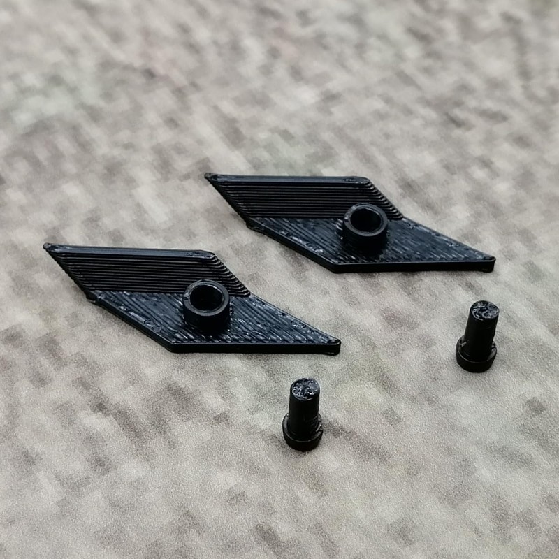 ULEIVA Replacement Power Button 2 x Black Compatible with Garmin