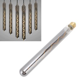 LED Tubular Bulb, Antique LED Filament Bulb Energy Saving 360lm Dimmable E27 E26 for Table Lamps