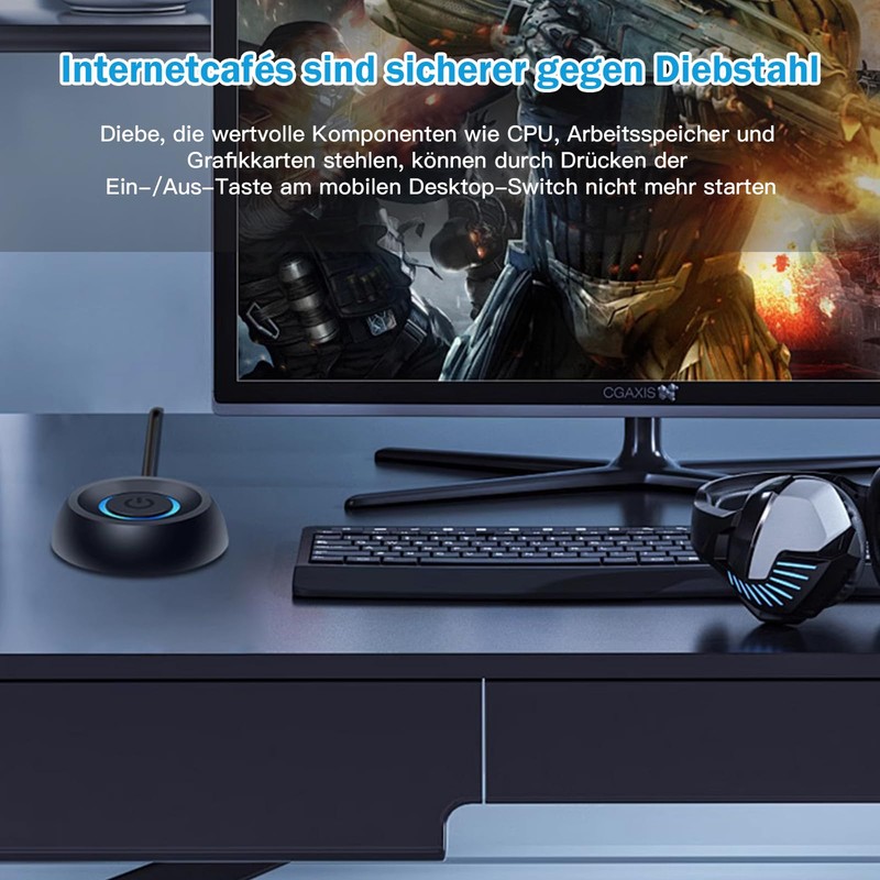 Power Switch for Desktop Computers, PC Power Button for External