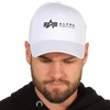 ALPHA INDUSTRIES Unisex Alpha Cap Baseball Cap, White