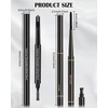 Eyebrow Eyeliner Kit for Women-Gray Waterproof Micro Eyebrow Retractable Pen