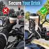 Adjustable Motorcycle Bike Cup Holder Handlebar Mount, Universal Drink Holder