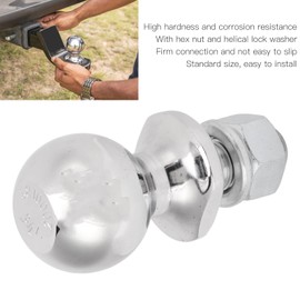 Keenso Hitch Ball, 1‑7/8in Diameter Hex Nut Hitch Ball for ATV UTV Lawn Tractor 5/8x1‑3/4in Shank 2000 LBS other parts