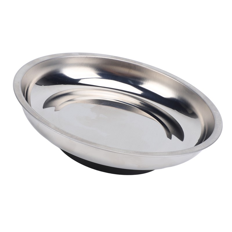 150mm Round Magnetic Parts Tray Stainless Steel 1000 to 1200