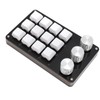 Mini Custom Keypad 12 Keys 3 Knobs Programmable Blue Switch