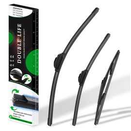Windshield Wiper Blades compatible with 2016-2021 Hyundai Tucson/2007-2012 Mazda CX-7, 26"+16"+14" for front and rear windshield, OEM Quality Premium All-Seasons double lifespan