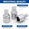 DAKCOS 6 Pcs Drain Plug Key Socket Set, 1/2" Drive