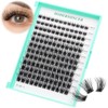 Bodermincer 120 Racimos/Caja De Racimos Anchos Con Efecto 3D, Pestañas