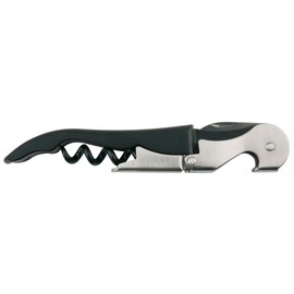 APS Corkscrew, Stainless Steel Silver/Black, 9 x 12 x 16 cm