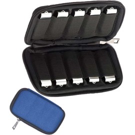 JBOS Flash Drive Case - USB Flash/Thumb/Pen/Jump Drive Organizer Holder (Blue)