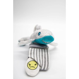 Armigos Squirt The Lizark Hybrid Lizard & Shark Plush Toy with Armband. Connect, Carry, Cuddle & Throw. Courage Partner and Travel Companion for Kids.