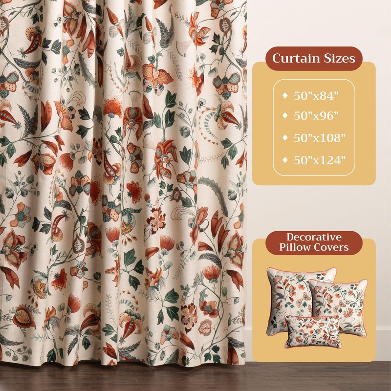 Maison d' Hermine Curtains for Living Room 100% Cotton 96
