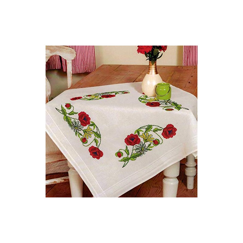 KAMACA Embroidery Kit, Cross Stitch Pre-Drawn Cotton Complete Embroidery Kit