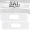 Tioncy 2 Pcs Faucet Mat Sink Splash Guard Oval-hole Oval