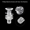sourcing map 20 Sets Phillips Machine Screws M8 x 30