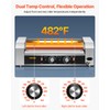 VEVOR Hot Dog Roller, 5 Roller Grill, Hold 12 Hot
