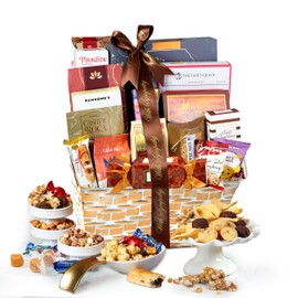 Broadway Basketeers Broadway Basketeers Condolences Gourmet Gift Basket, Kosher Sympathy Food Gift Baskets for Delivery, Perfect Care Package Box or Assorted Snack Gifts for Bereavement, Loss, Funeral, or Shiva