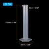 PATIKIL 50ml PP Plastic Graduated Cylinder, 12 Pack Hex Base