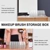 Healeved Acrylic Lipstick Holder with Slots Transparent Cosmetic Organizer for