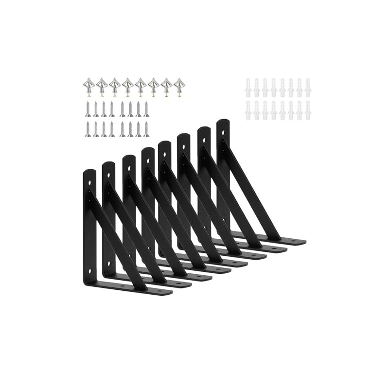 8 Pack L 6" x H 4" Heavy Duty Shelf