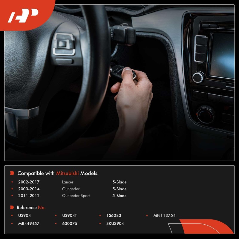 A-Premium Ignition Starter Switch Compatible with Mitsubishi Vehicles - Lancer