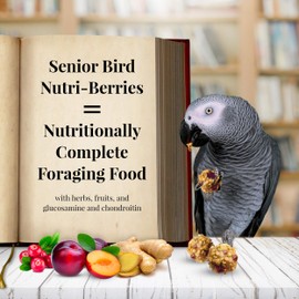LAFEBER'S Senior Bird Nutri-Berries Pet Bird Food, Made with Non-GMO and Human-Grade Ingredients, for Parrots, 3 lb