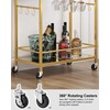 TUTOTAK Bar Cart, Serving Cart for Home, Drink Cart, Mobile