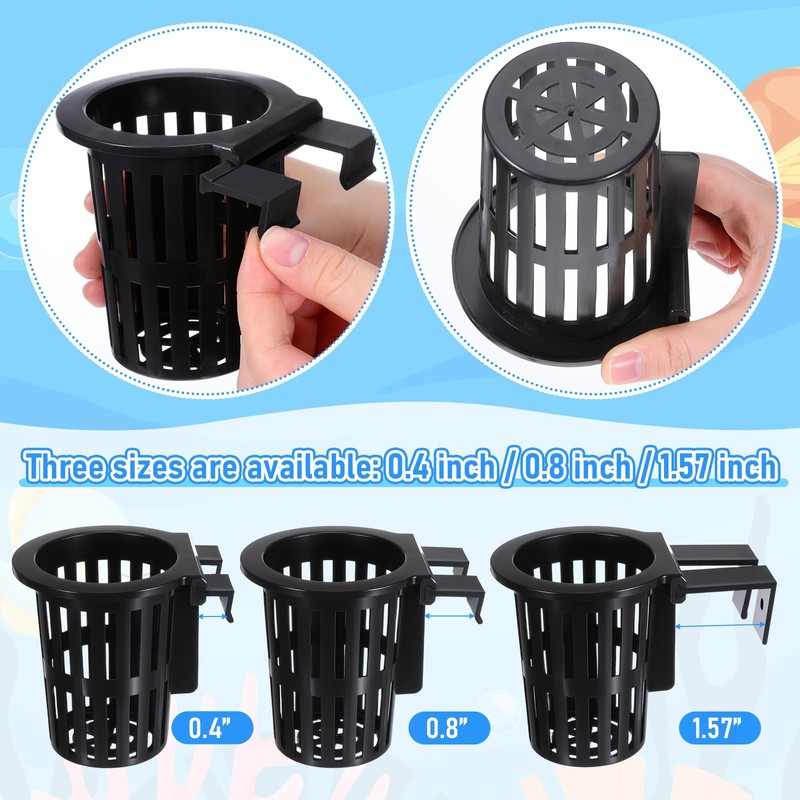 Lyksgir 6 Pack Large Aquarium Plant Holder with Extension Hooks(3