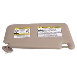 TRQ Left Beige Sun Visor Fits 2010-2015 Toyota Venza
