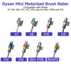 2 Pack Compatible with Dyson vacuum cleaner roller brushes V7
