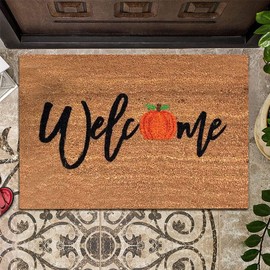 Fall Pumpkin Truck Gnomes Doormat, 30x18 Inch Non-Slip Fall Door Mat Thanksgiving Welcome Mat Harvest Fall Decor, Happy Fall Front Door Mat Autumn Thanksgiving Decor (Fall Style B)