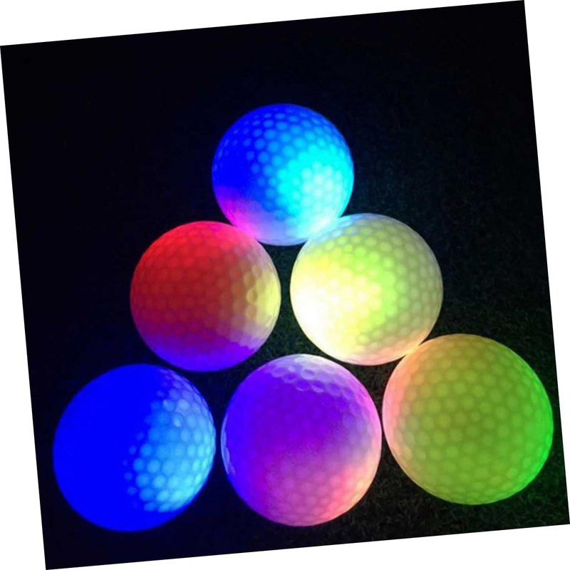 KOMBIUDA Golf Glow Ball Kit 6 Ultra Bright Led Balls