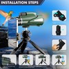 AiMeiteng 12 x 50 Monocular Telescope with Smartphone Holder, Tripod,