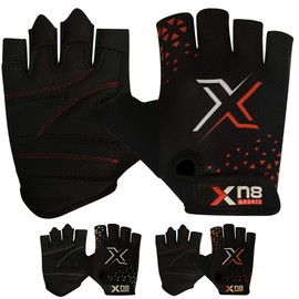 XN8 Weight Lifting Gloves for Gym Training Workout|Breathable HALF FINGER Wrist Support- Great for Fitness-Bodybuilding-powerlifting- Strength Training-Weightlifting-Cycling & Exercise