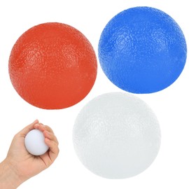 3 Colors Stress Balls for Adults,【Hand Exercisers】【Stress Relief】【Light Weight】Hand Strengthening Devices, Red & Blue & White