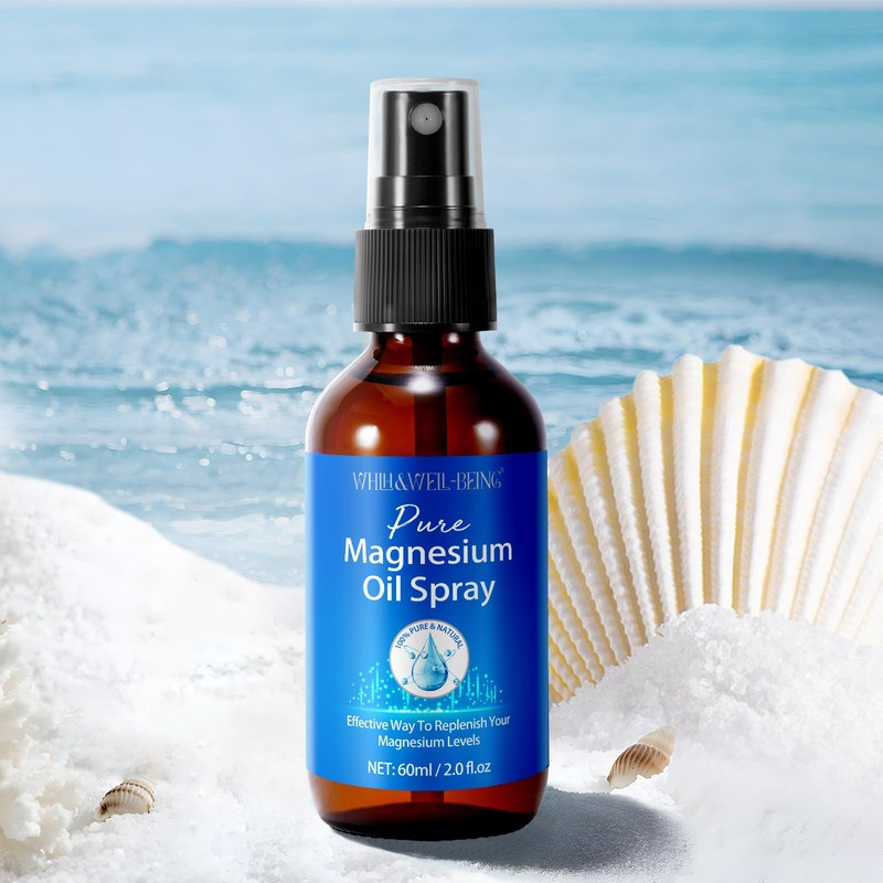 Magnesium Spray, Pure Magnesium Oil Spray for Feet, Natural Ingredient