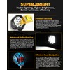 Auxbeam 4In 90W Round Led Offroad Lights, 2PCS 9000LM Led