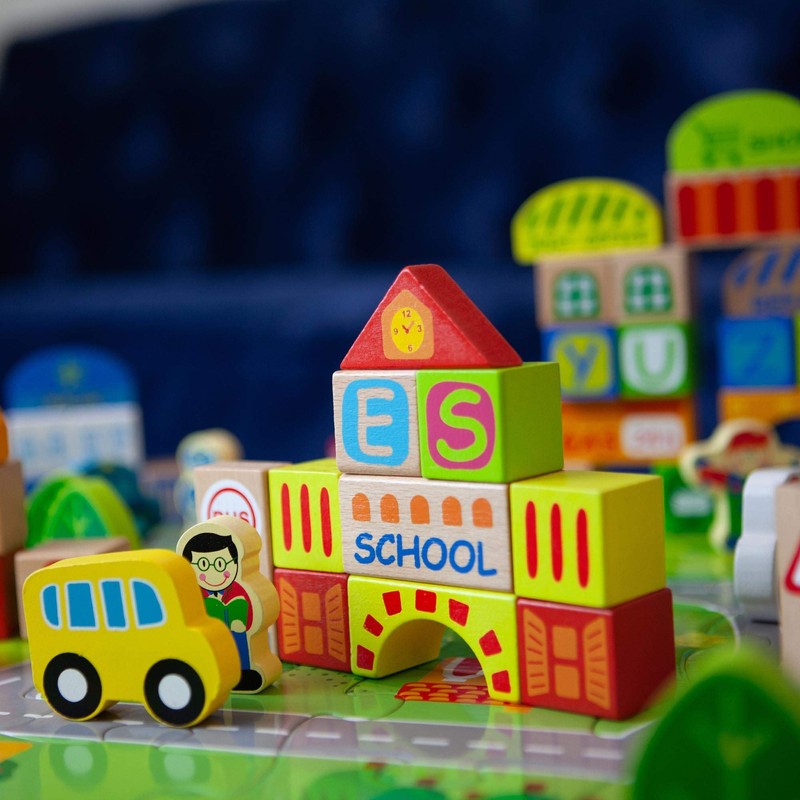 Fat Brain Toys My Town Block Set - Jigsaw Puzzle