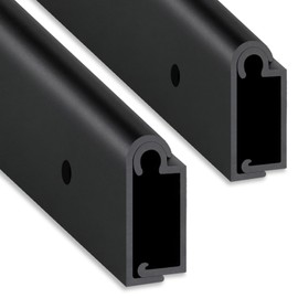 RV Table Mount Bracket Aluminum RV Table Support Trim for Sliding Table Support, RVs Trim for Wall Mount and Camper Tables Side Supports, Smooth Finish 30", Includes Mounting Screws, 2 Pack, Black