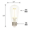Westinghouse 4518700 6.5 Watt (60 Watt Equivalent) ST15 Dimmable Clear