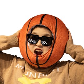 Haberry Basketball Halloween Cosplay Headgear Cute Mascot Costume Hat for Events and School Festivals (Basketball)