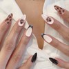 ADAIER Handmade Press On Nails, French Nails,wedding, party,Short Coffin Nails