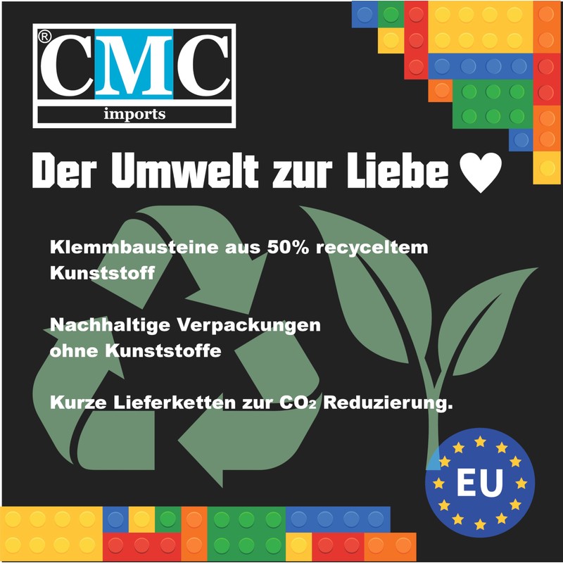 CMC imports 50 Clamping Blocks, Building Blocks, 2 x 4