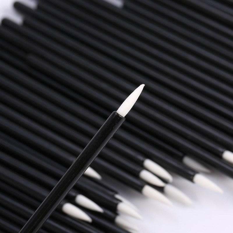 POCREATION Eye Brush, 50 Pieces/Set Disposable Brush Eyeshadow Applicator Eyes