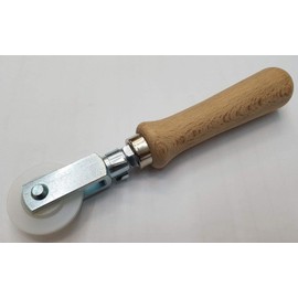 Professional Roller with Wooden Handle Retractable Aid for Piping PVC Rubber Cord Piping Rubber Cord for Tensioning Frames Windows and Doors (Professional Roller)