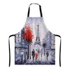 Wasach Eiffel Tower Apron, Oil Painting Paris Apron Home Kitchen