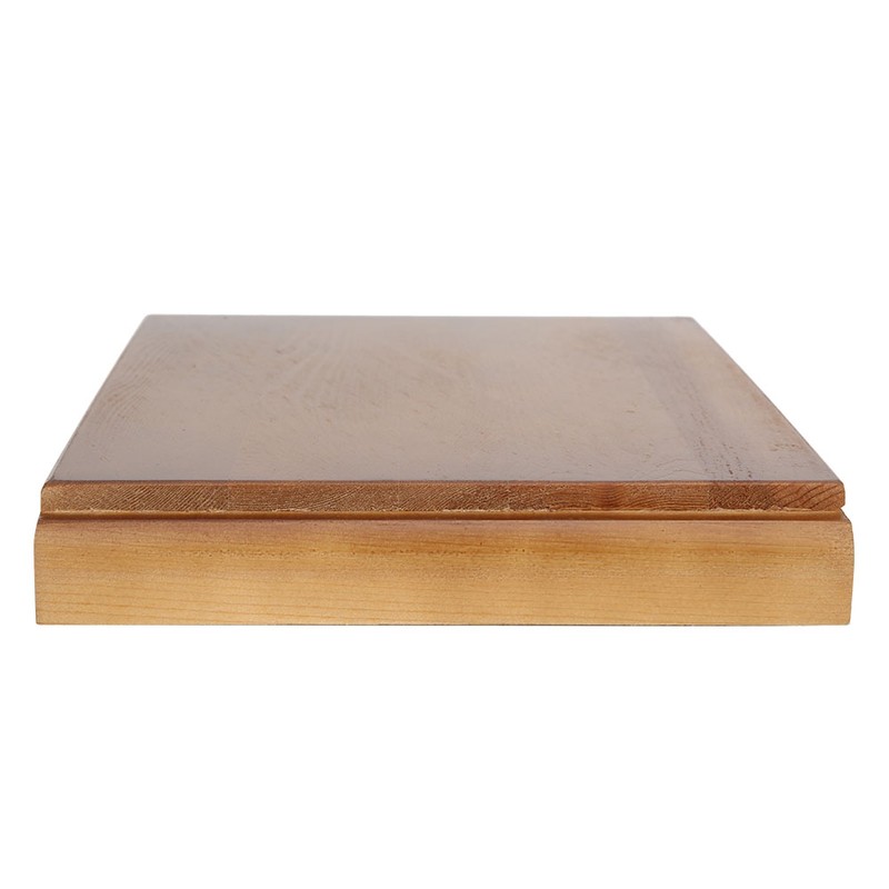 Ornament Base Pine Wood Exquisite Carving Holder Support Craft Desktop