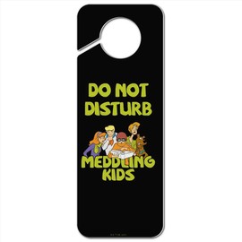GRAPHICS & MORE Scooby-Doo Meddling Kids Plastic Door Knob Hanger Sign