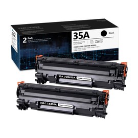 Cittogbu 35A Black Toner Cartridge 2 Pack - Compatible 35A CB435A Toner Cartridge Replacement for HP P1002 P1003 P1004 P1005 P1006 P1007 P1008 P1009 Printers